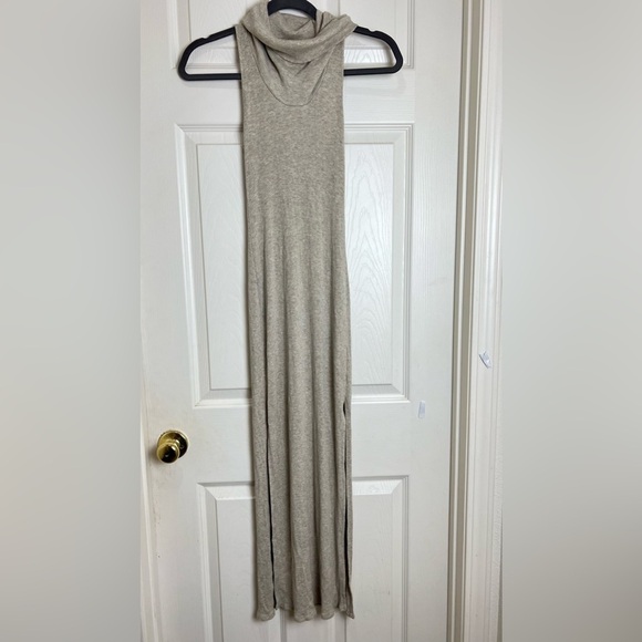 SOPRANO cowl neck beige sleeveless Maxi dress - Picture 10 of 10